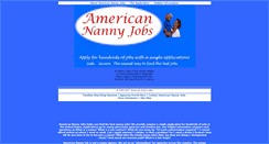 Desktop Screenshot of americannannyjobs.com