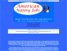 Tablet Screenshot of americannannyjobs.com